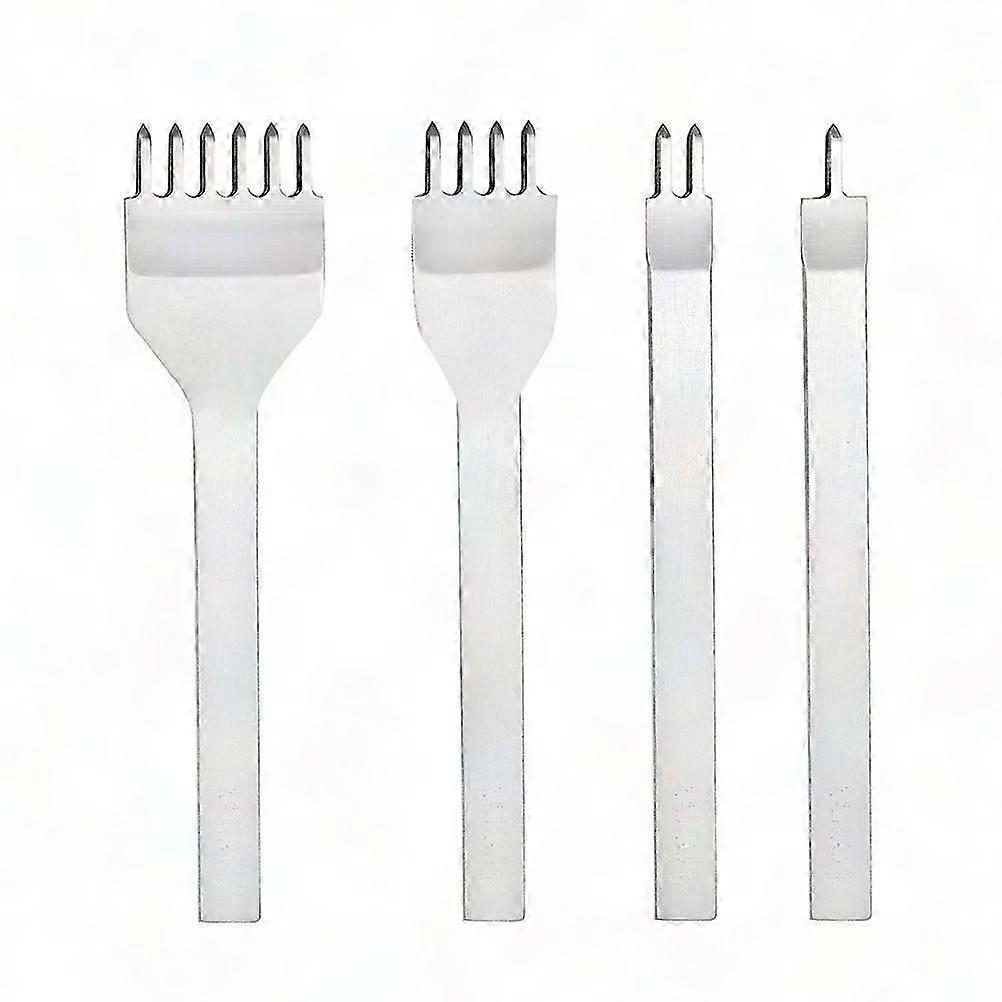 Multi Prong Leather Punch Set, Durable Steel Chisels