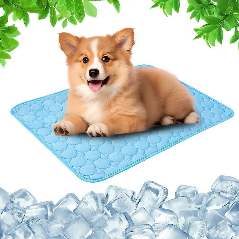 Dog Cooling Mat for Summer, Instant SelfCooling Mat for Dogs, Durable ScratchResistant Surface (Dark Blue, M)