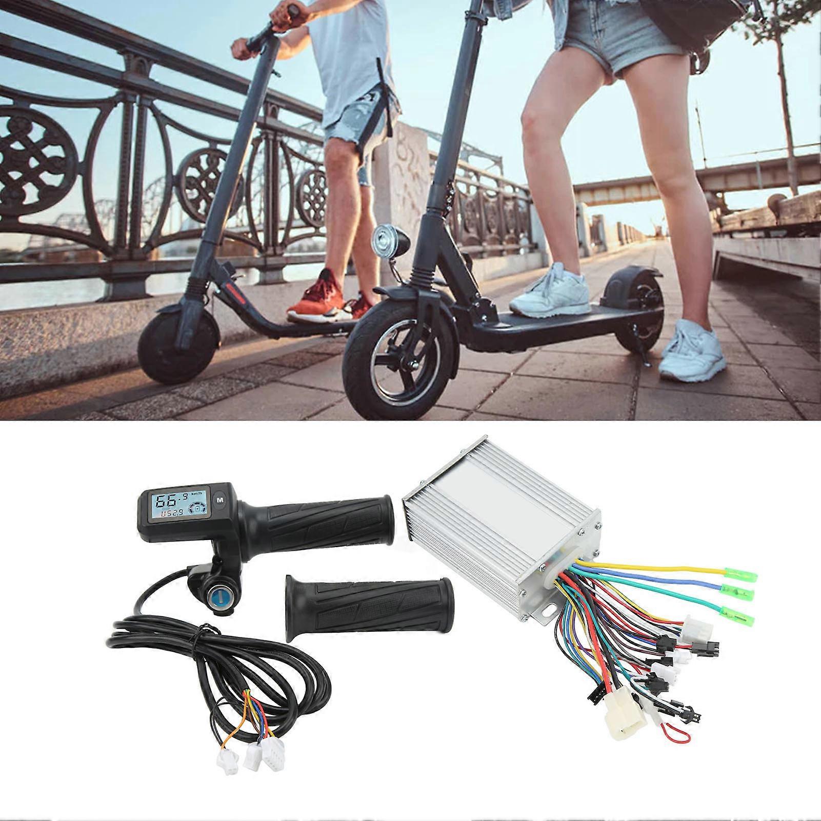 Elektrofahrrad Controller Kit 450W Brushless Controller LCD Display Meter mit Gasgriffsperre für Roller 36V 48V