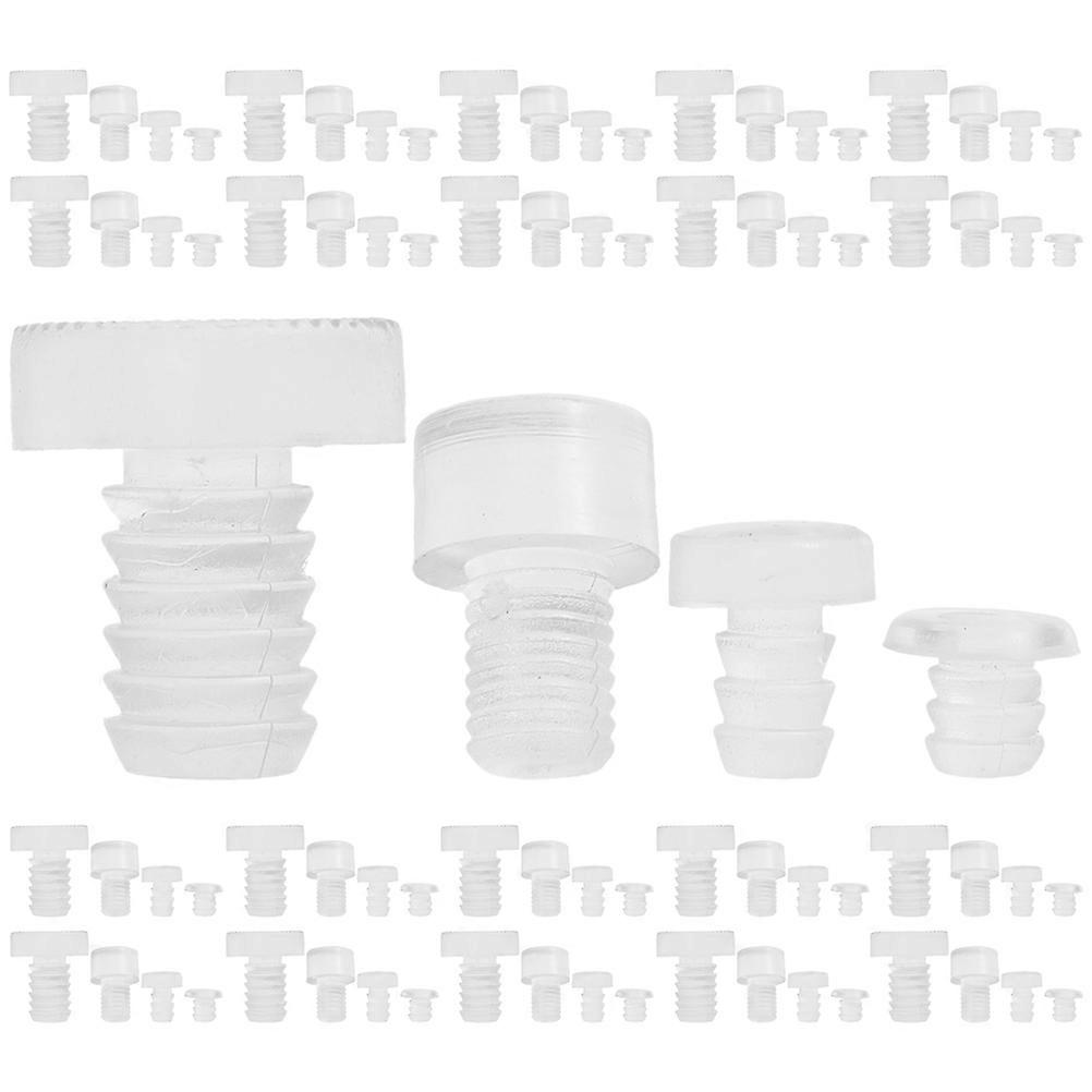Glass Table Protector Glass Top Bumpers Table Furniture Cabinet Round Shape 200Pcs