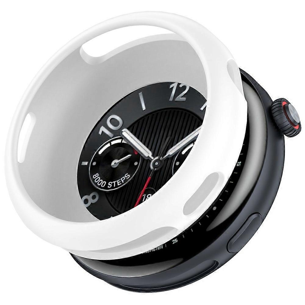 Για vivo Watch 5 / iQOO Watch 5 Θήκη ρολογιού σιλικόνης αντικραδασμικό πλαίσιο προφυλακτήρα λευκό
