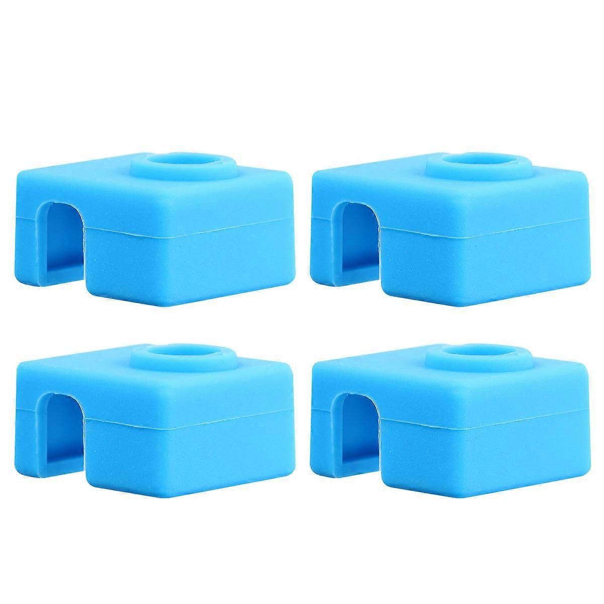 Heat Block Protection Printing Silicone Heater Block Sleeve Easy to Clean Protect Heater Block and Nozzle 5Pcs