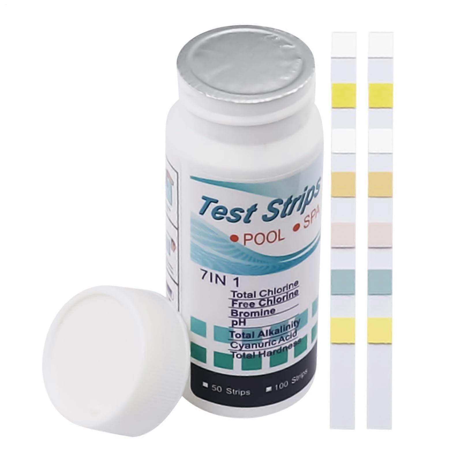 Water Test Strips For Pool Reliable Pool Test Strips Multifunctional Long-Term Strips For Freshwater And Saltwater