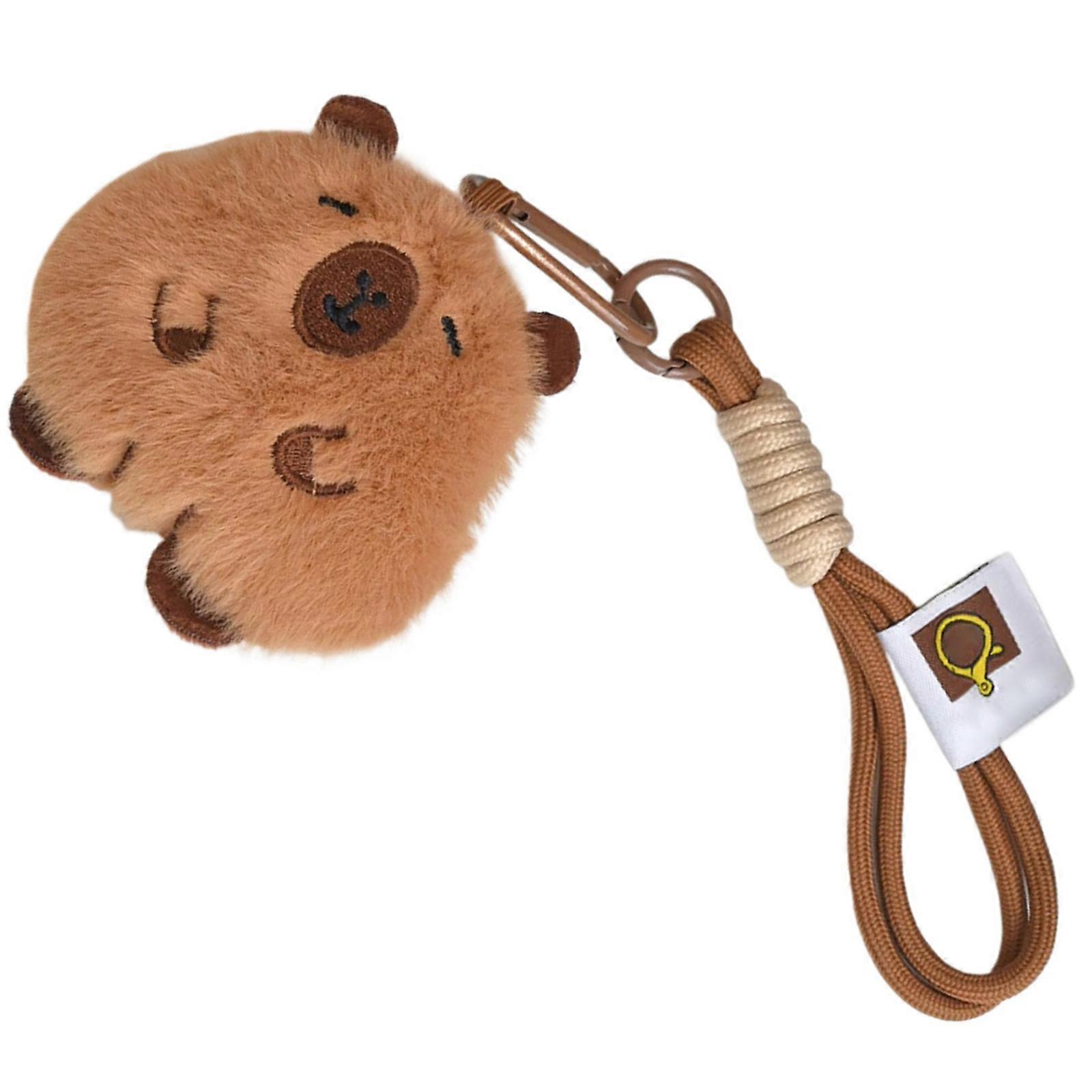 Plush Pufferfish Keychain Charm Plush Handbag Pendant with Lanyard Keyring Decoration Accessories for Handbag Backpacks Multicolor