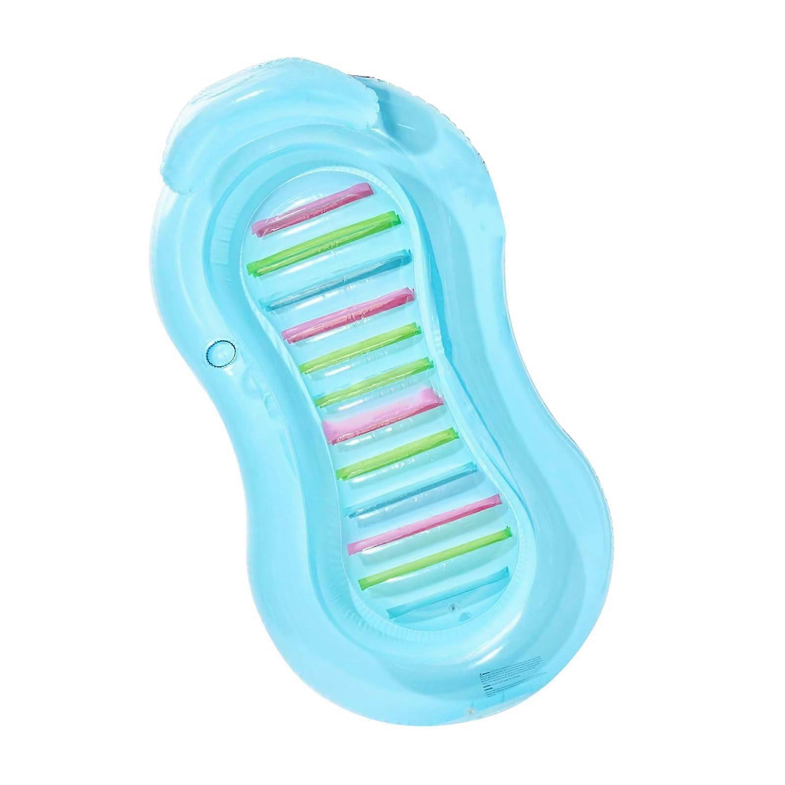 Inflatable pool float, sun lounger, inflatable, outdoor activity, sunbathing raft with drink holder for hot days, pool, backyard