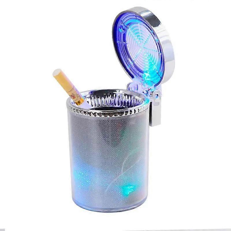 Car Ashtray With LED Light Cigarette Cigar Ashtray Container