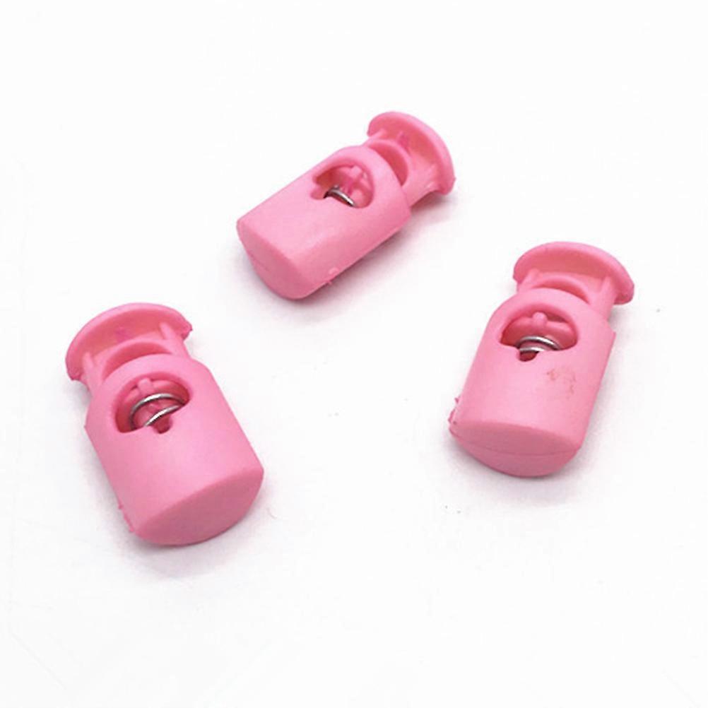 Rope Cord Lock Quick Release Buckle Practical Snap Joint Pink 1.4X2.6CM 50Pcs