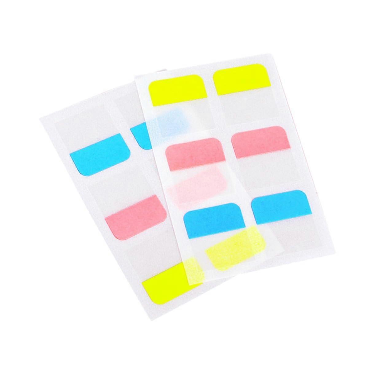 8 Sheets Self-Adhesive Index Stickers in Rainbow Colors for Organizing School, Office, and Home Documents