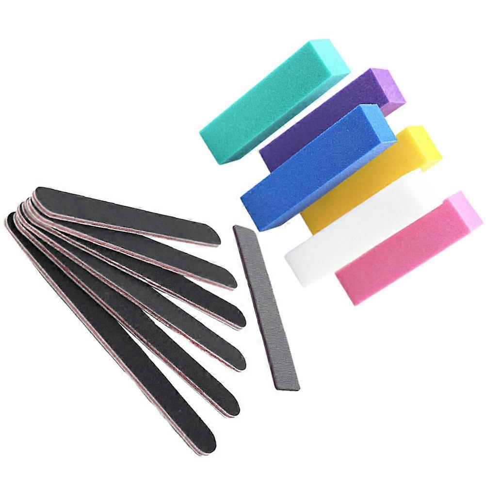 Nail Polishing Strip Manicure Tool Home Use Assorted Color Durable 13Pcs