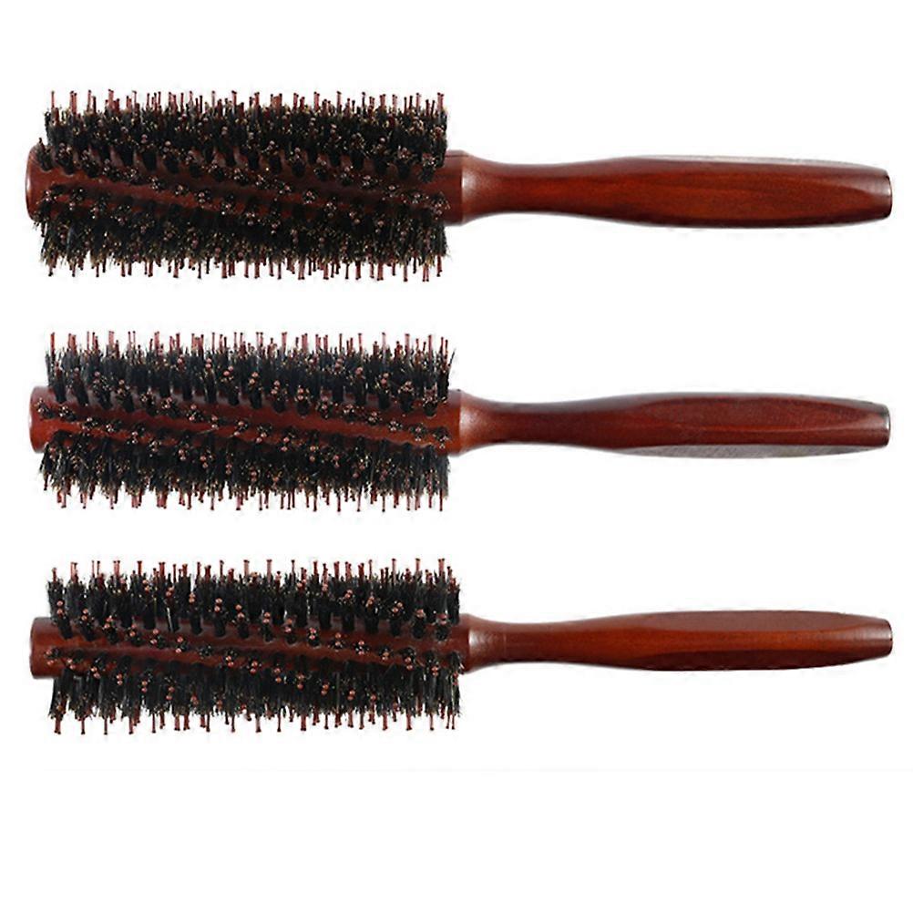 Round Comb Brush Bristles Hair Brush Comb for Hair Styling Twill 14
