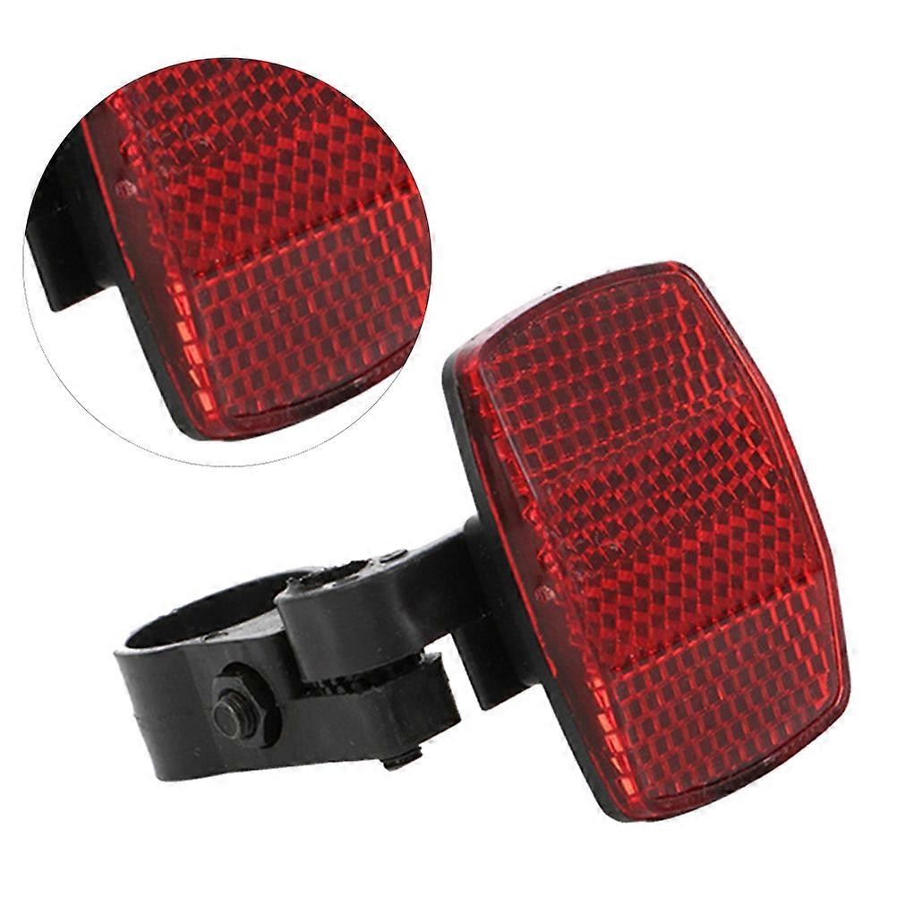 Red Reflective Tape for Bike Made of Durable Plastic Easy to Install with Reflector Bracket 1 Piece