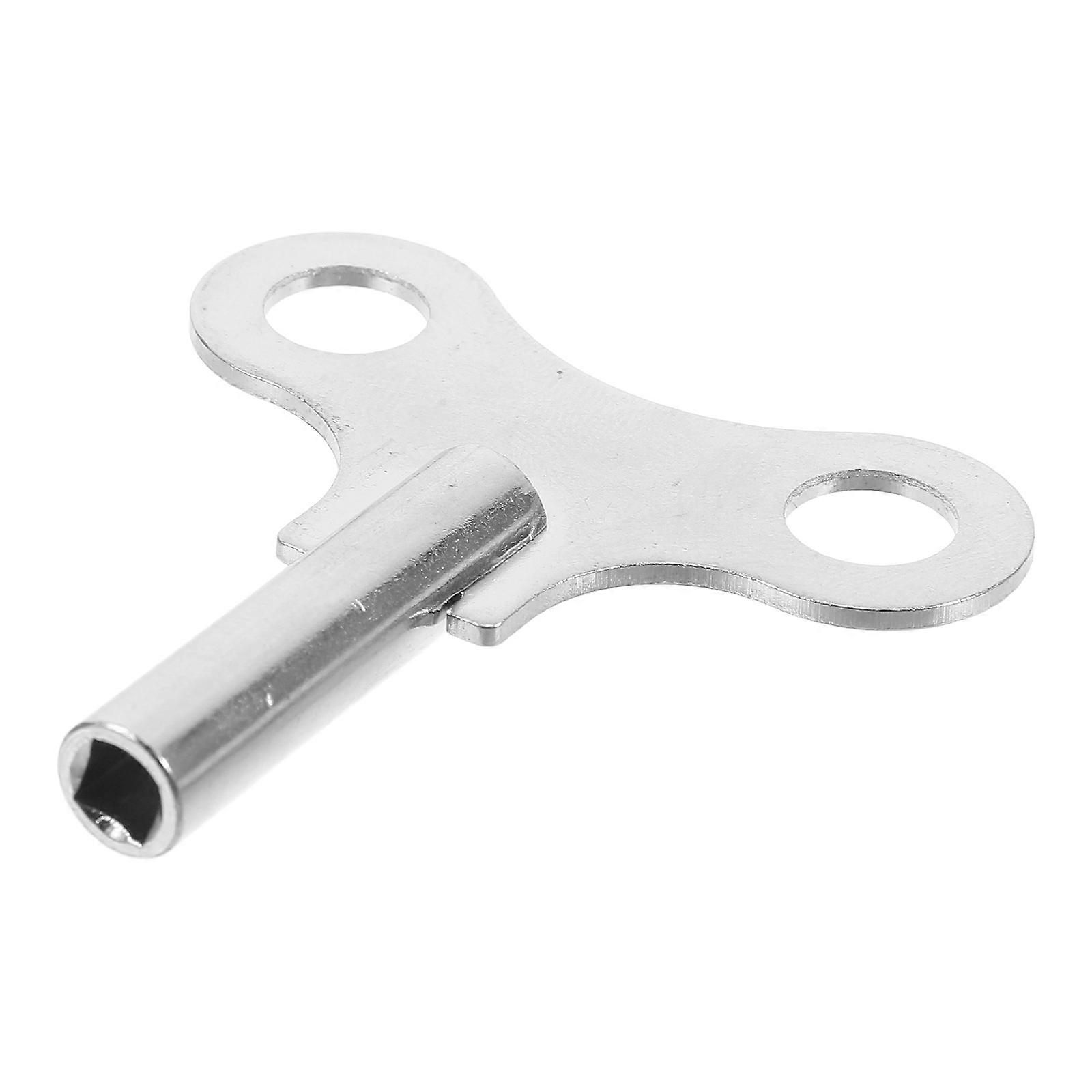 Clock Winding Key Universal Clock Key Winder Maintenance Tool White Steel Modern Style For Dining Room 1Pack