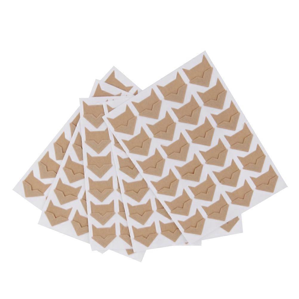 Self Adhesive Kraft Paper Photo Mounting Corners Stickers – 10 Sheets for Scrapbooks, Memory Books, Albums, and Journals – Brown