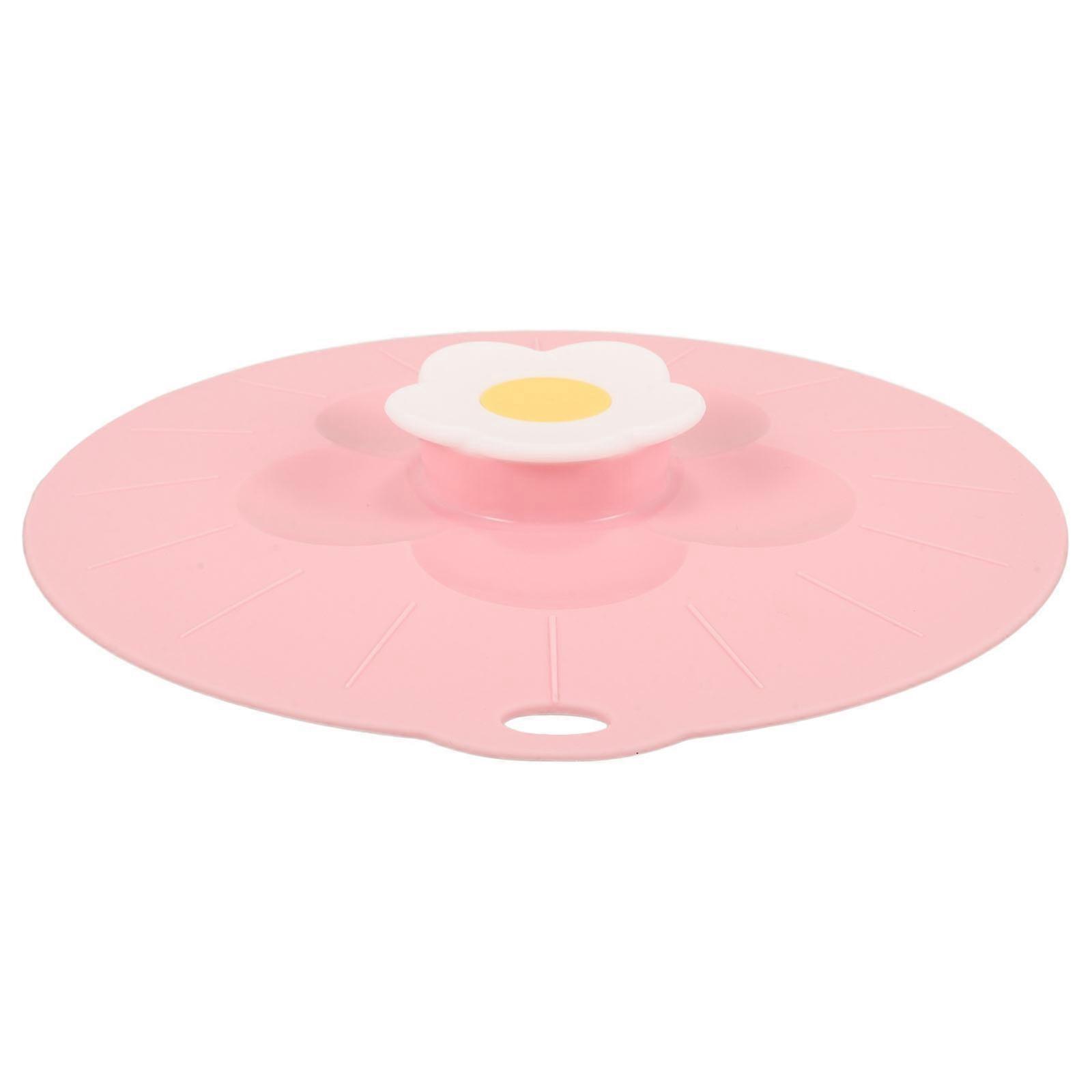 Reusable Silicone Food Cover with Sturdy Handle for Bowls Pots Glassware Most Containers