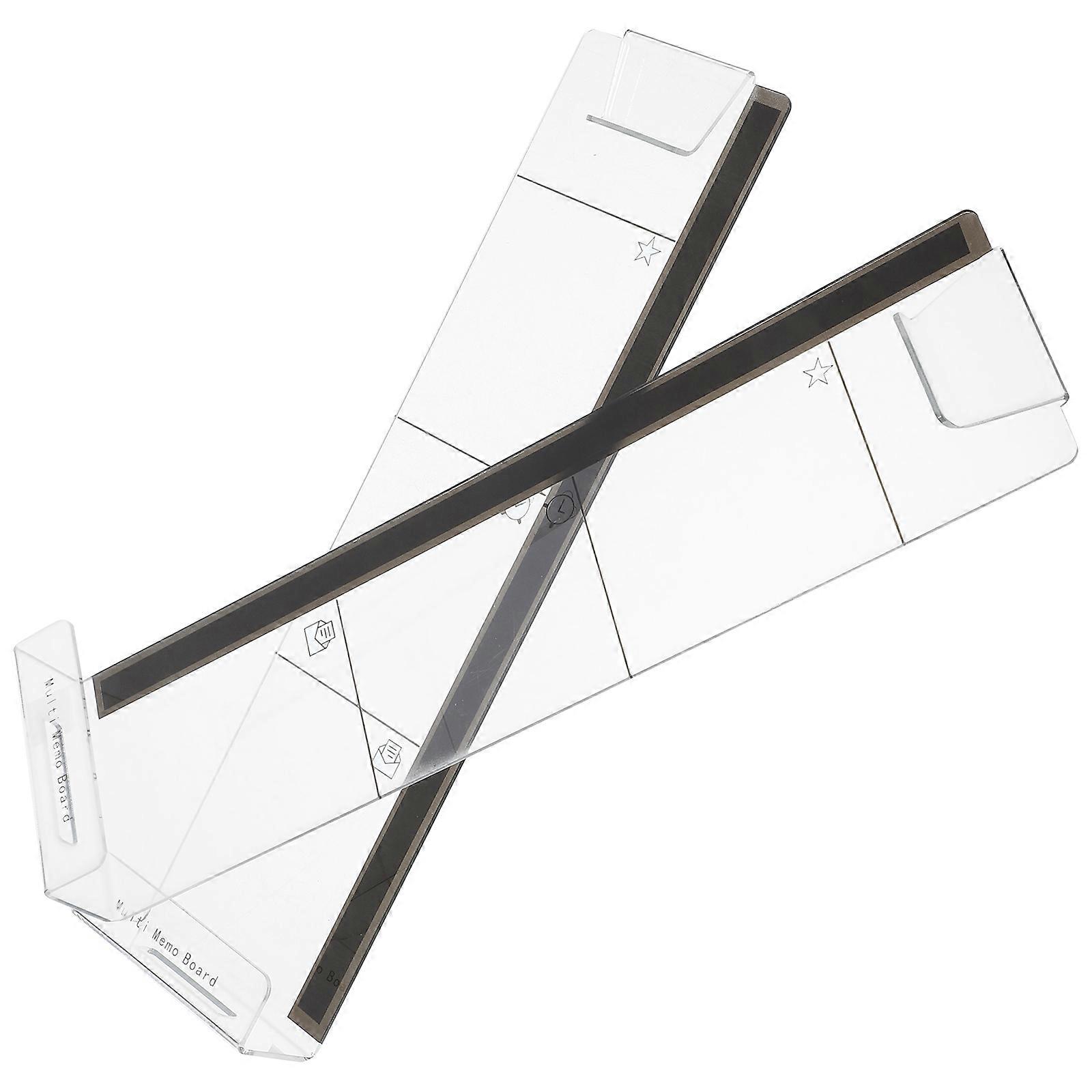 Acrylic Monitor Memo Board for Computer Multi Color 2Pcs Keeps Memos Organized 4.7x2.8 Inches