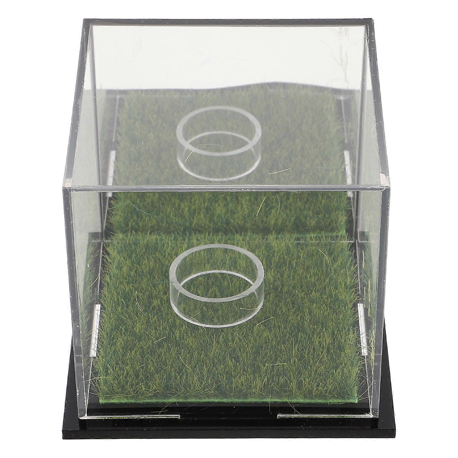 Clear Acrylic Golf Ball Display Case with Easy Open Lid – Transparent Holder for Golf Balls & Figurines, Secure Keepsake Organizer for Collectibles