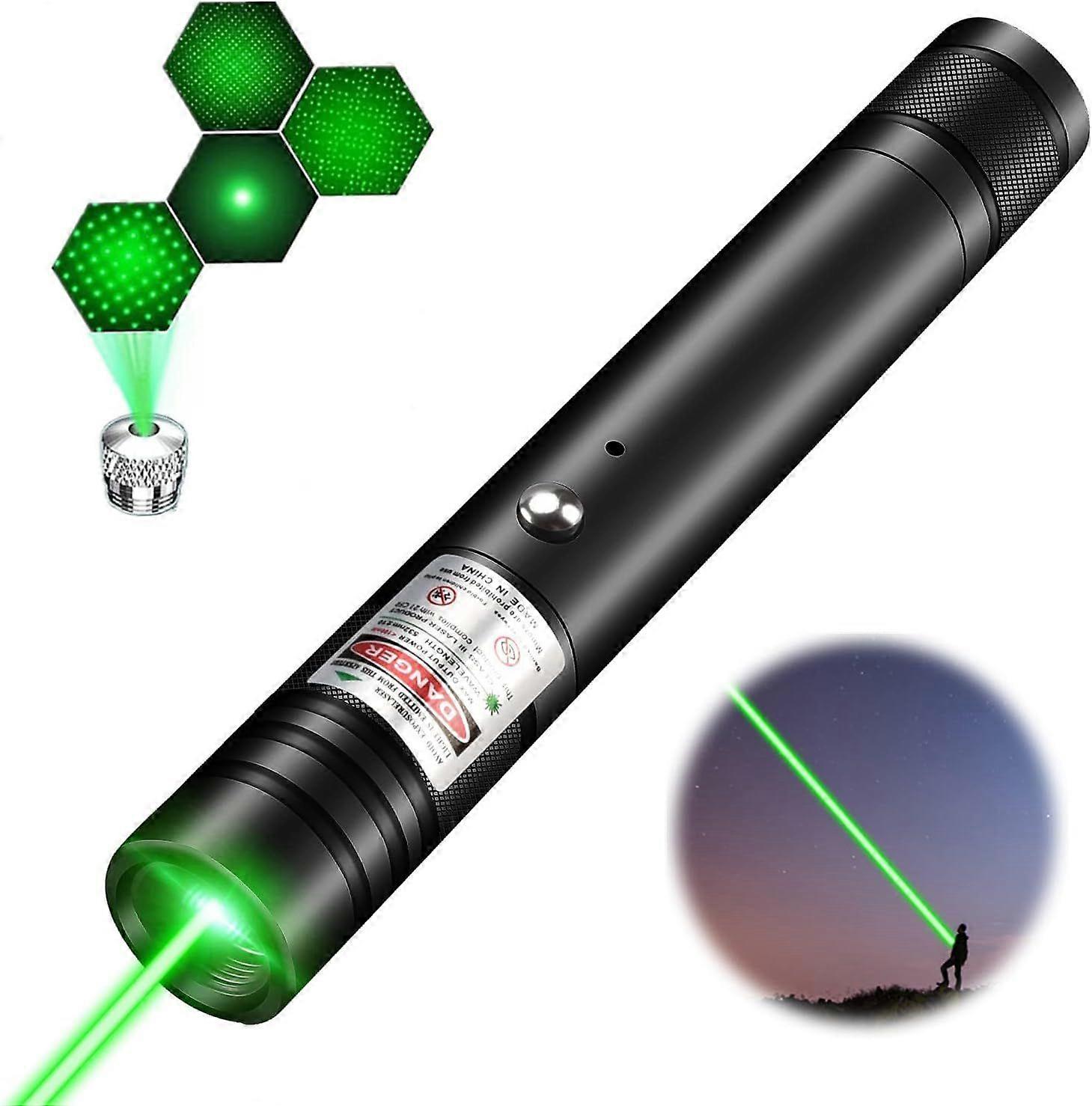 2025 newest green laser pointer, high power, rechargeable flashlight with laser
