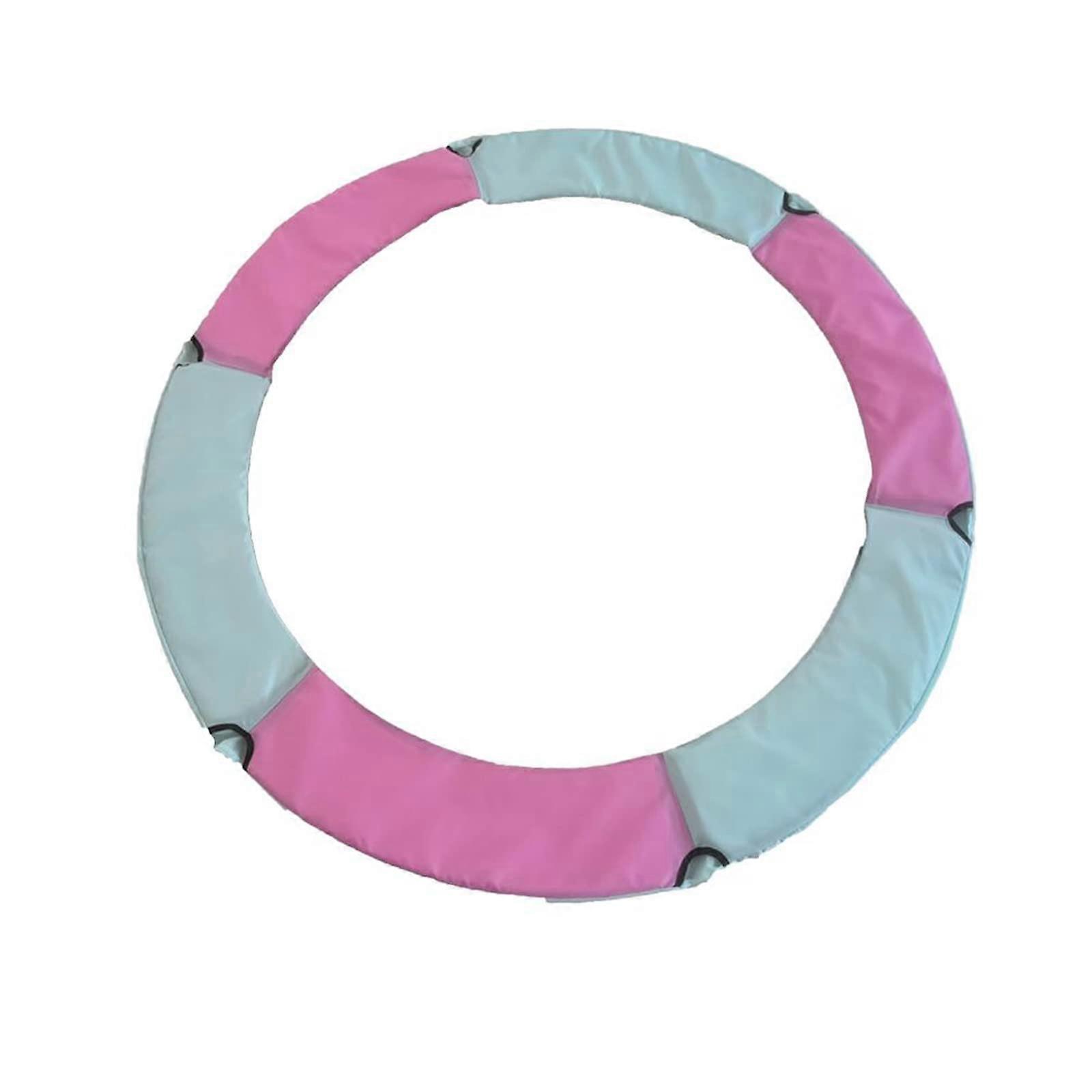 Fitness Trampolines Replacement Safety Pad Mat, Water-Resistant Foam Guard for 1.4m Round Trampoline in Green and Pink