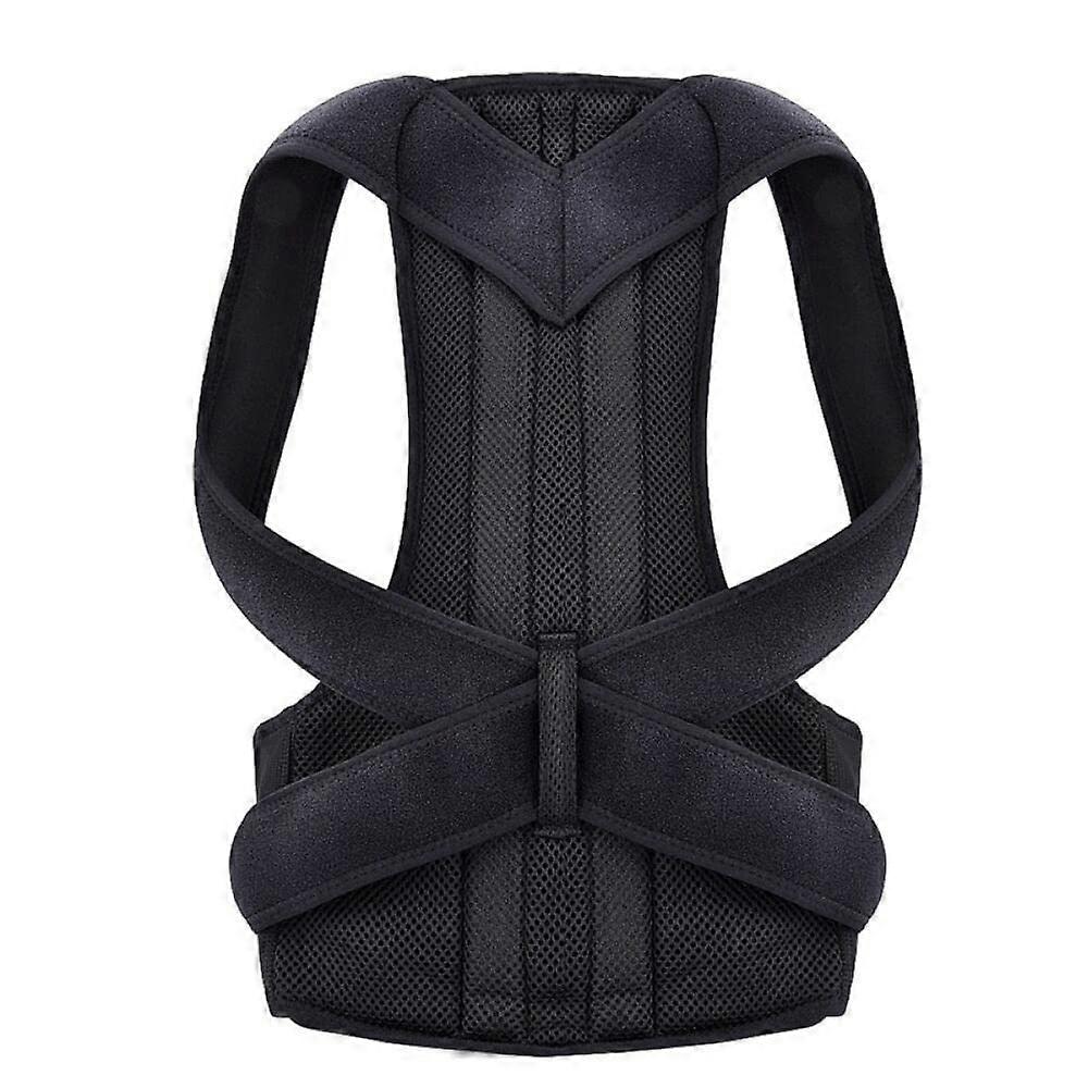 Back Posture Corrector for Men - Adjustable Shoulder Support Belt, Climbing Style, Comfortable Design, Size M/L