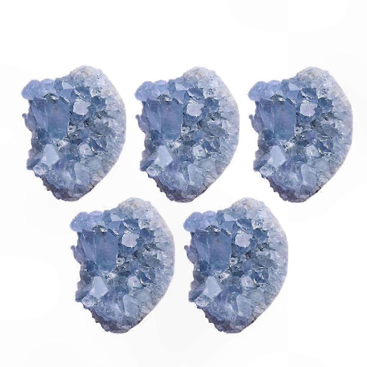 Natural Celestite Crystal Stones Irregular Shapes Gemstone Specimens for Collection and Decoration