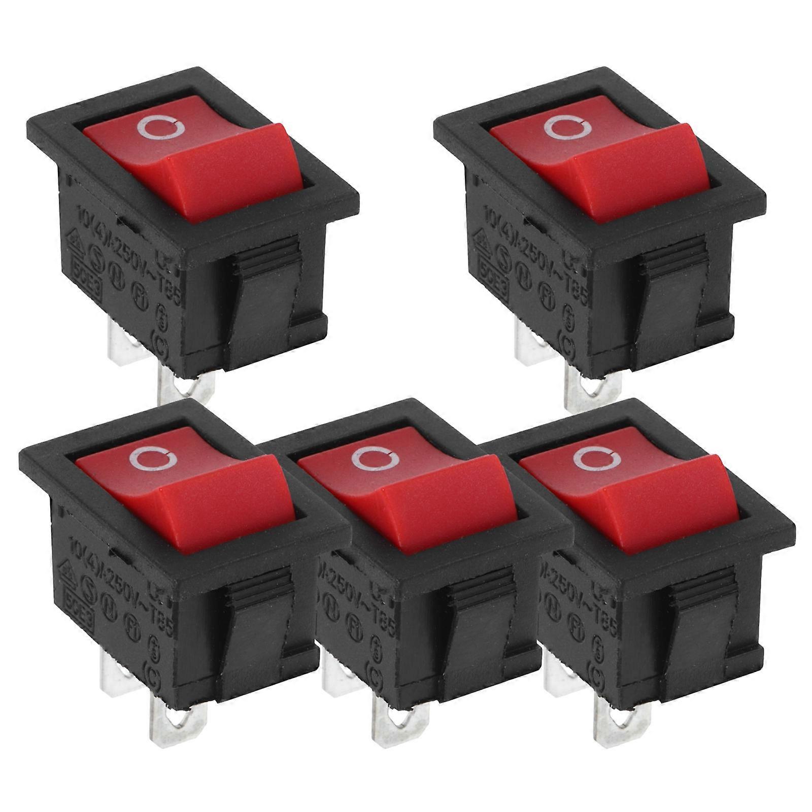 Lighted Water Switch 5Pcs Boat Shape Toggle Switch For Water Dispenser Daily Use Black ABS Replacement Power Control