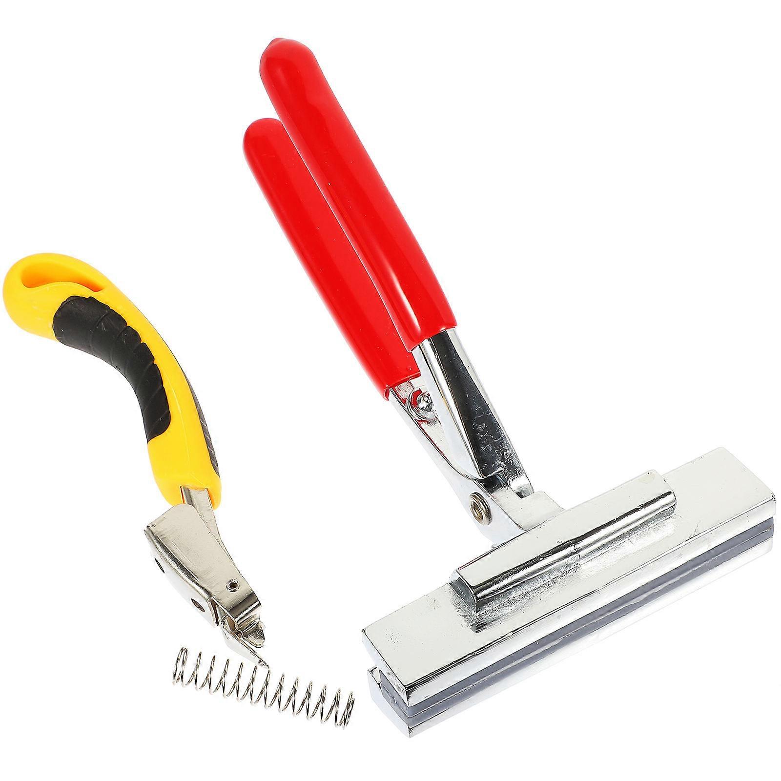Canvas Stretcher Pliers with Heavy Duty Staple Remover for Painting Stretching Large Canvases Comfortably Assorted Color