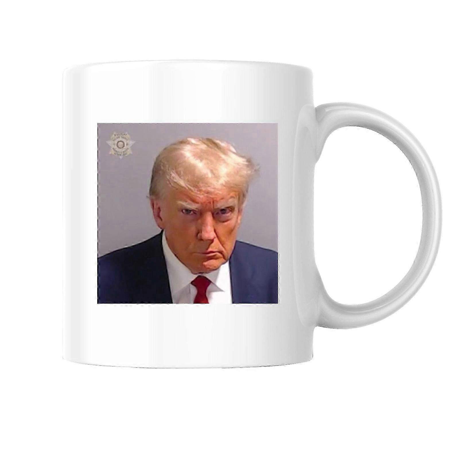 Microwave Safe Mug with Mugshot Design - Fun Custom Coffee Cup for Home or Office Use