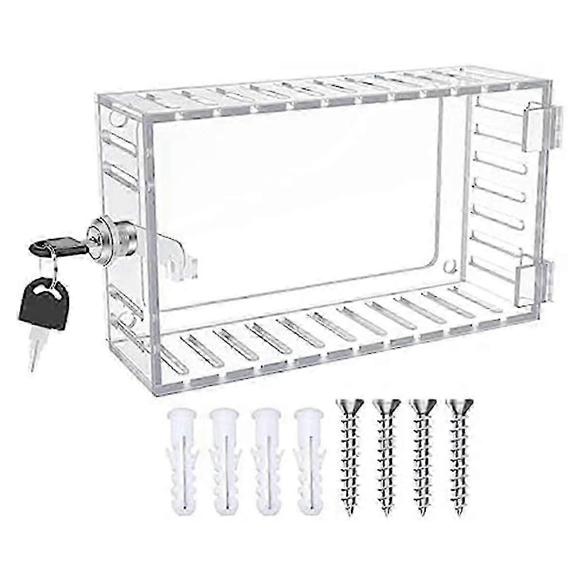 Universal Thermostat Guard with Lock Universal Combination Lock Box Transparent Acrylic Thermostat with Safety Lock