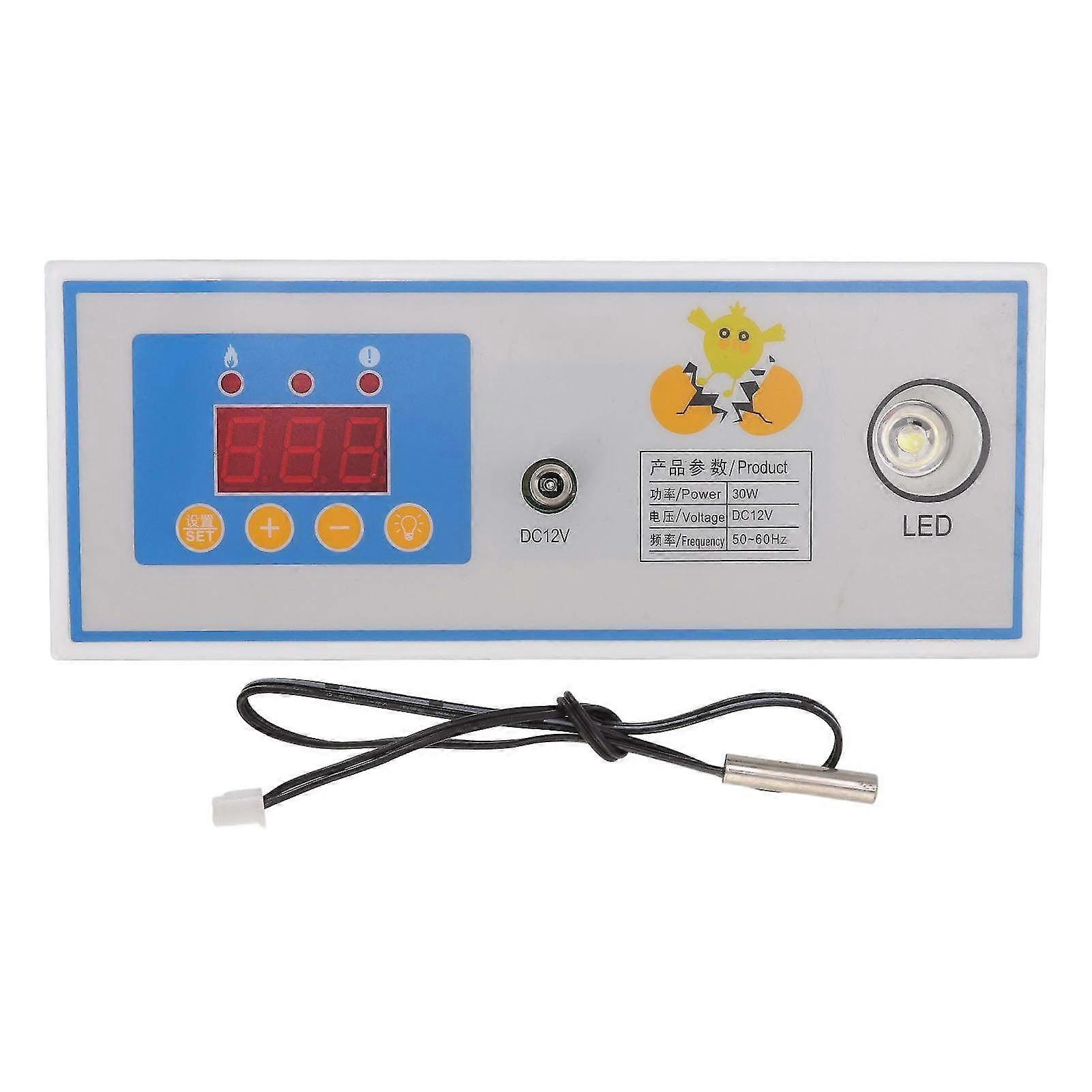 Digital Automatic Incubator Temperature Controller Thermostat for Eggs - 30W 12V, Precise Temperature Regulation for Hatching Success