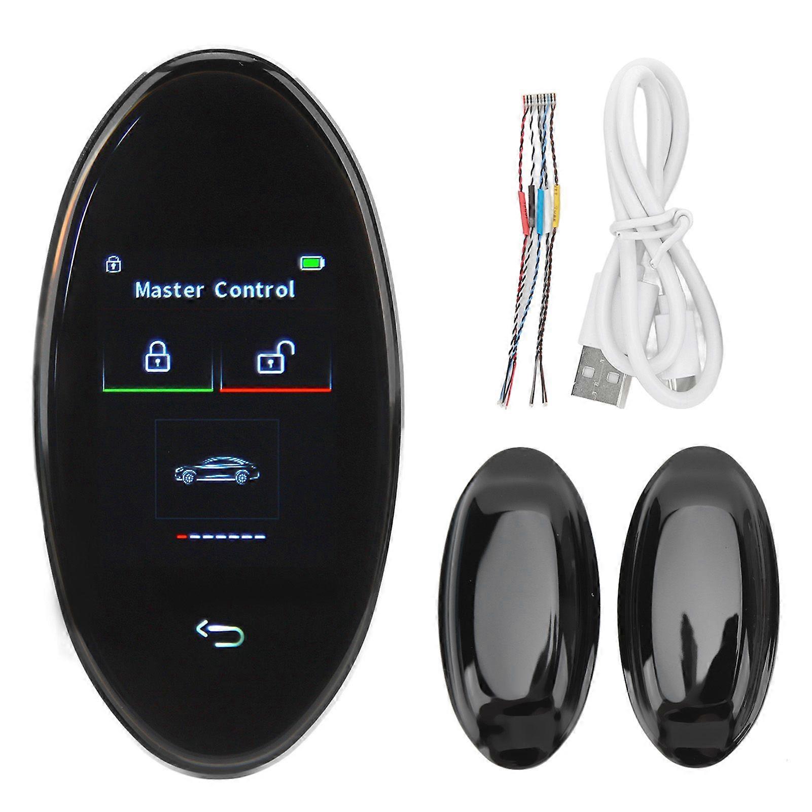 Anti theft car remote key with sensitive keyless entry and LCD display
