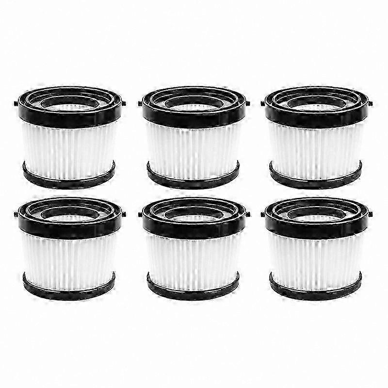 6-Pack Washable Replacement Filters for 20V Cordless Handheld Vacuums