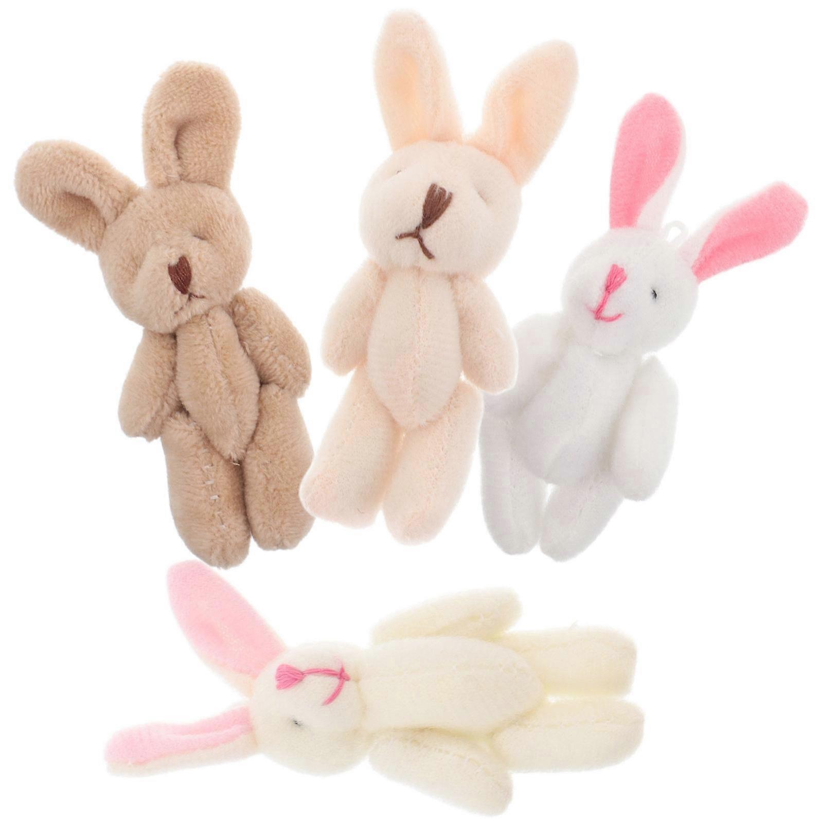 Here's a polished and engaging product description based on your input:
**4pcs Mini Plush Bunny Keychain – Adorable Hanging Rabbit Dolls for