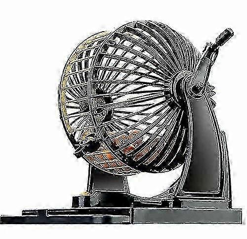 家族で楽しめる 90 個の数字と 24 枚のゲーム カードを備えた伝統的な英国のビンゴ マシン