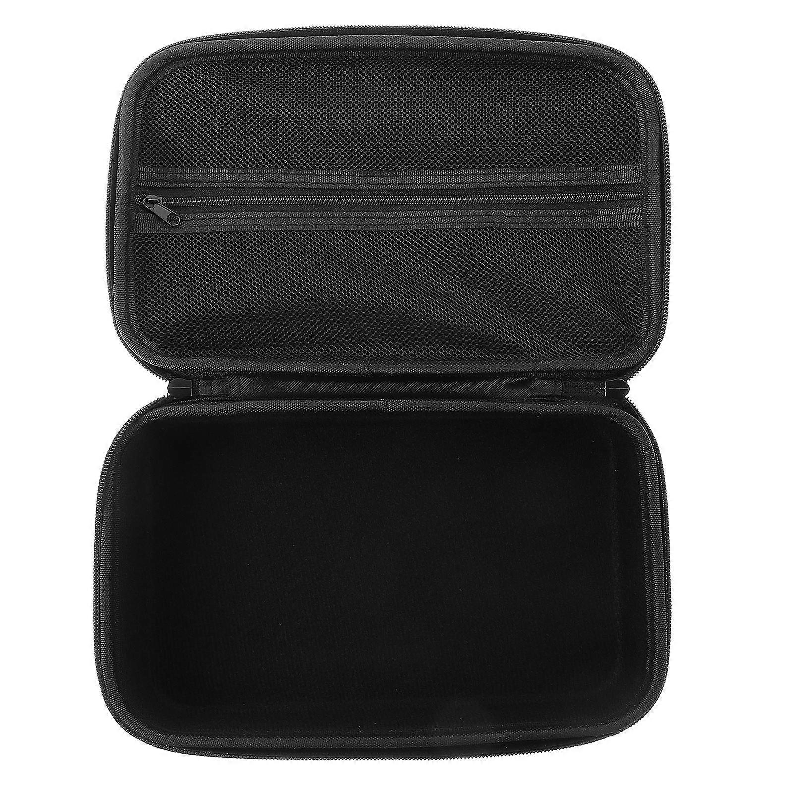 Power Adapter Storage Bag For Home Use Black Lightweight Design Smooth Open And Close Function 1Pack