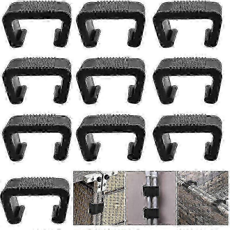 8 stk kurvemøbler clips sofa clips sofa justering stik fastgørelseselementer clips til haven udendørs sofa havemøbler (indvendig længde: 4.3cm)