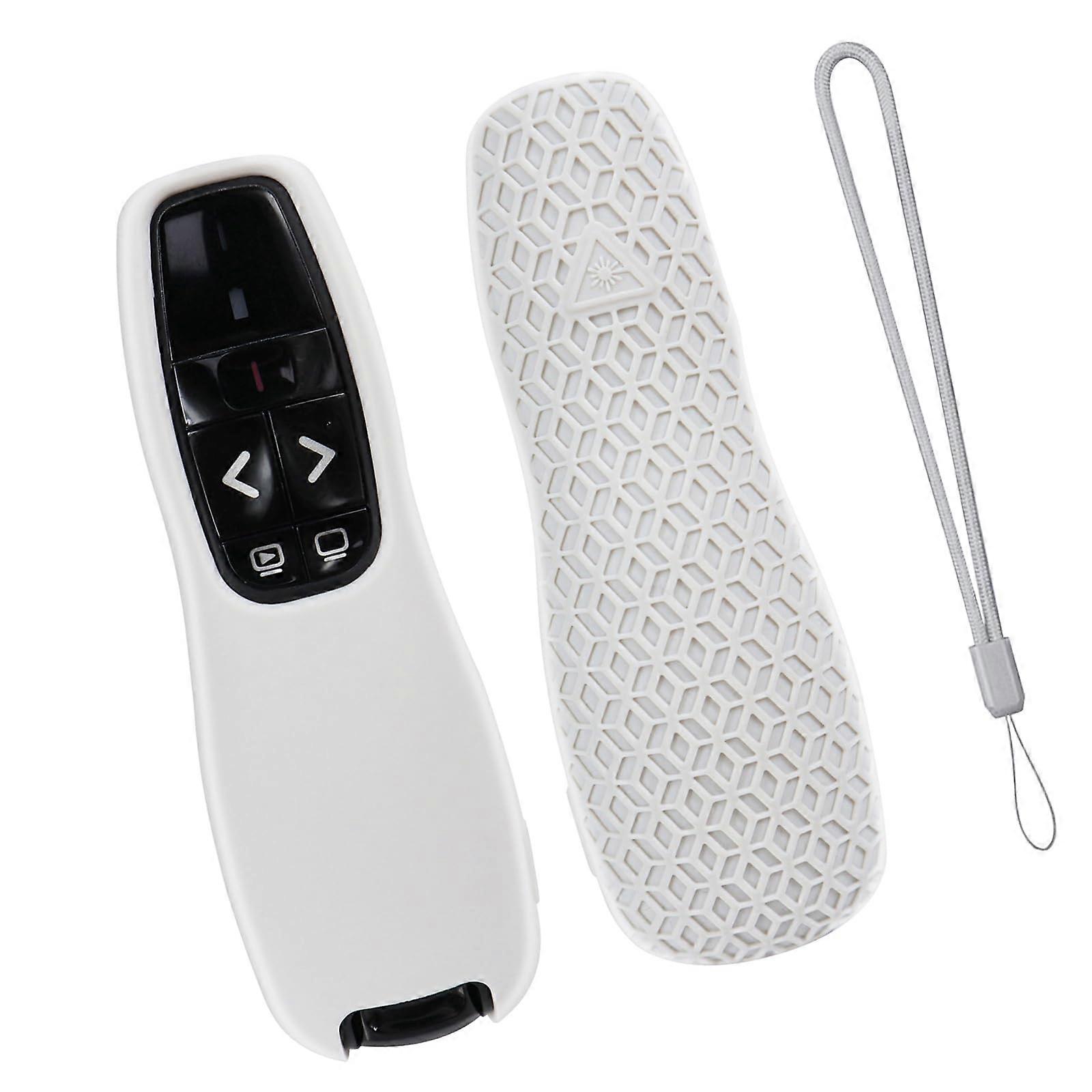 Shockproof silicone protective case for R400 Presenter remote control, nonslip surface, precise cutouts, slim profile, silicone cover.