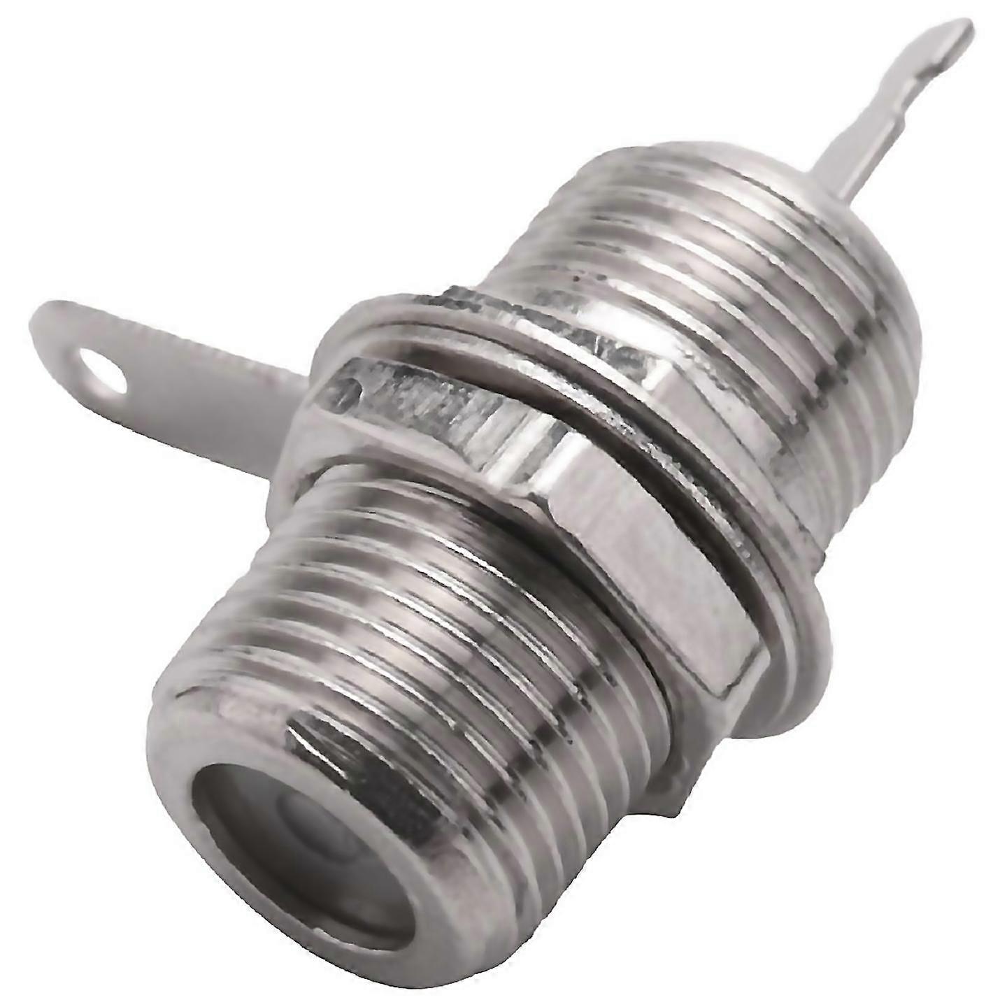 5 Pcs F Type Panel Mounted Socket Female Jack Solder Connector Adapter