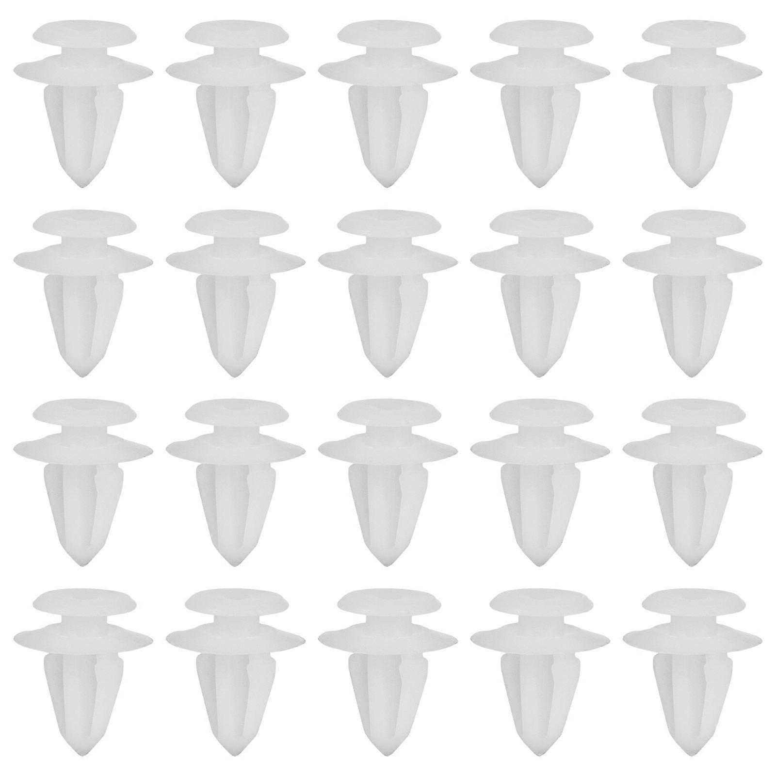 Push Type Retainer Clips 100pcs Durable Engine Cover Rivet Fasteners Auto Body Fixation Bumper Clamps for Various Vehicles