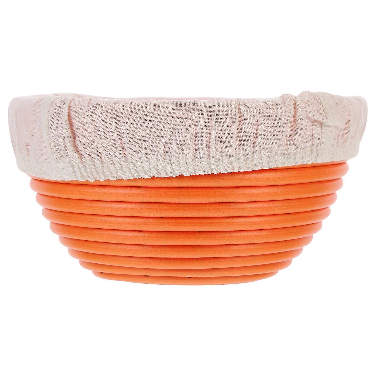Bread Basket Set For Baking Kitchen Use Round Fermentation Lined Design 1 Set