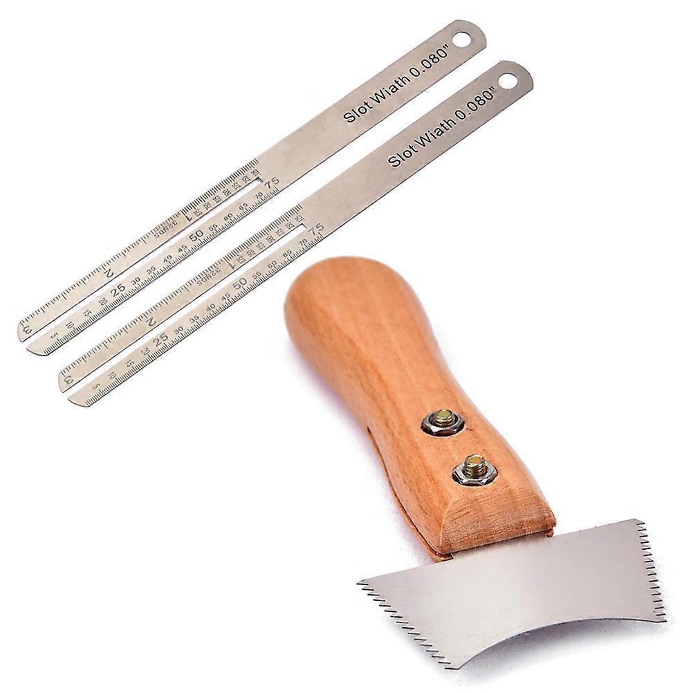 Durable Guitar Repair Tool Set for Electric Guitar Use Made of Stainless Steel and Wood Assorted