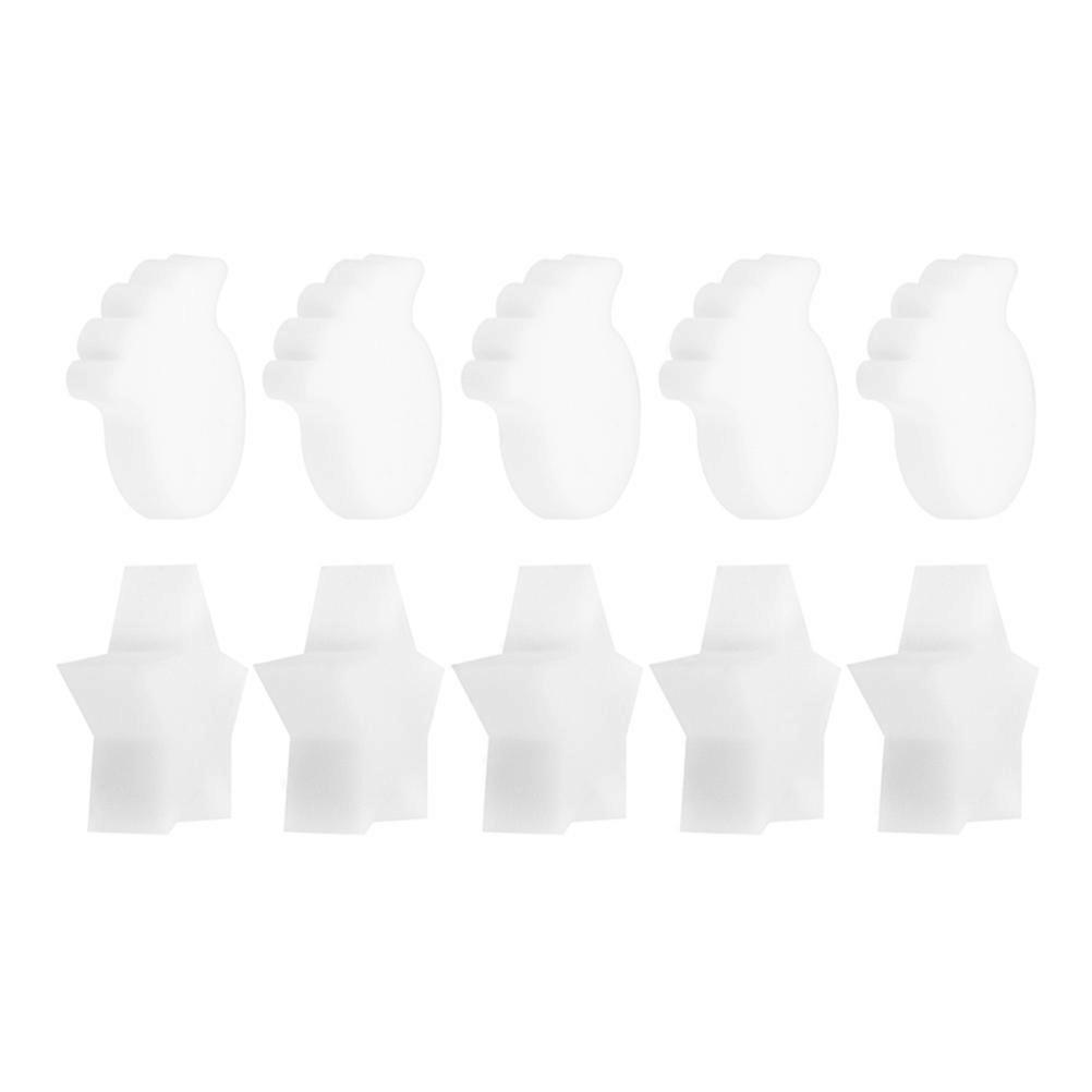 Éponge De Piscine 10Pcs Pour Le Nettoyage De L’eau 12.5X9CM Couleur Blanche Aide Polyvalente Absorbant Et Filtrant L’huile