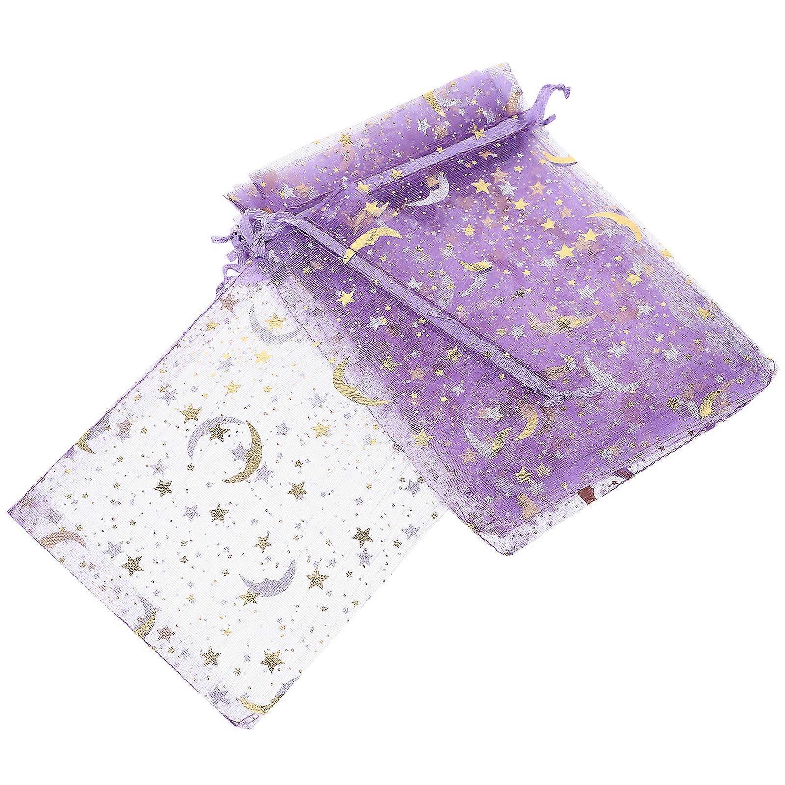 Lavender Small Organizer Bag with Drawstring for Storage Use Portable Fabric Bags 50 Pieces