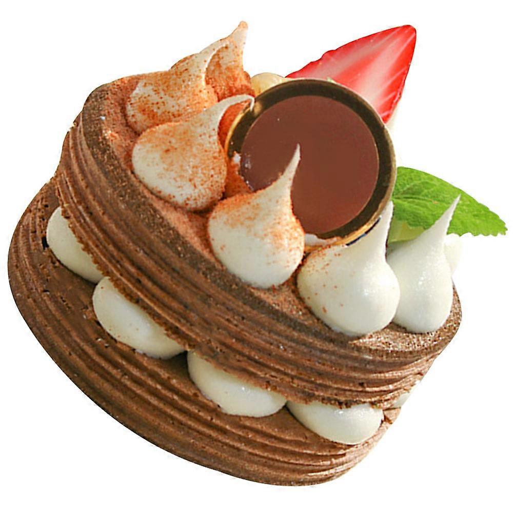 Simulation Dessert Model Photo Props For Children Teaching Materials Coffee Color 9X8X8CM 1 Set
