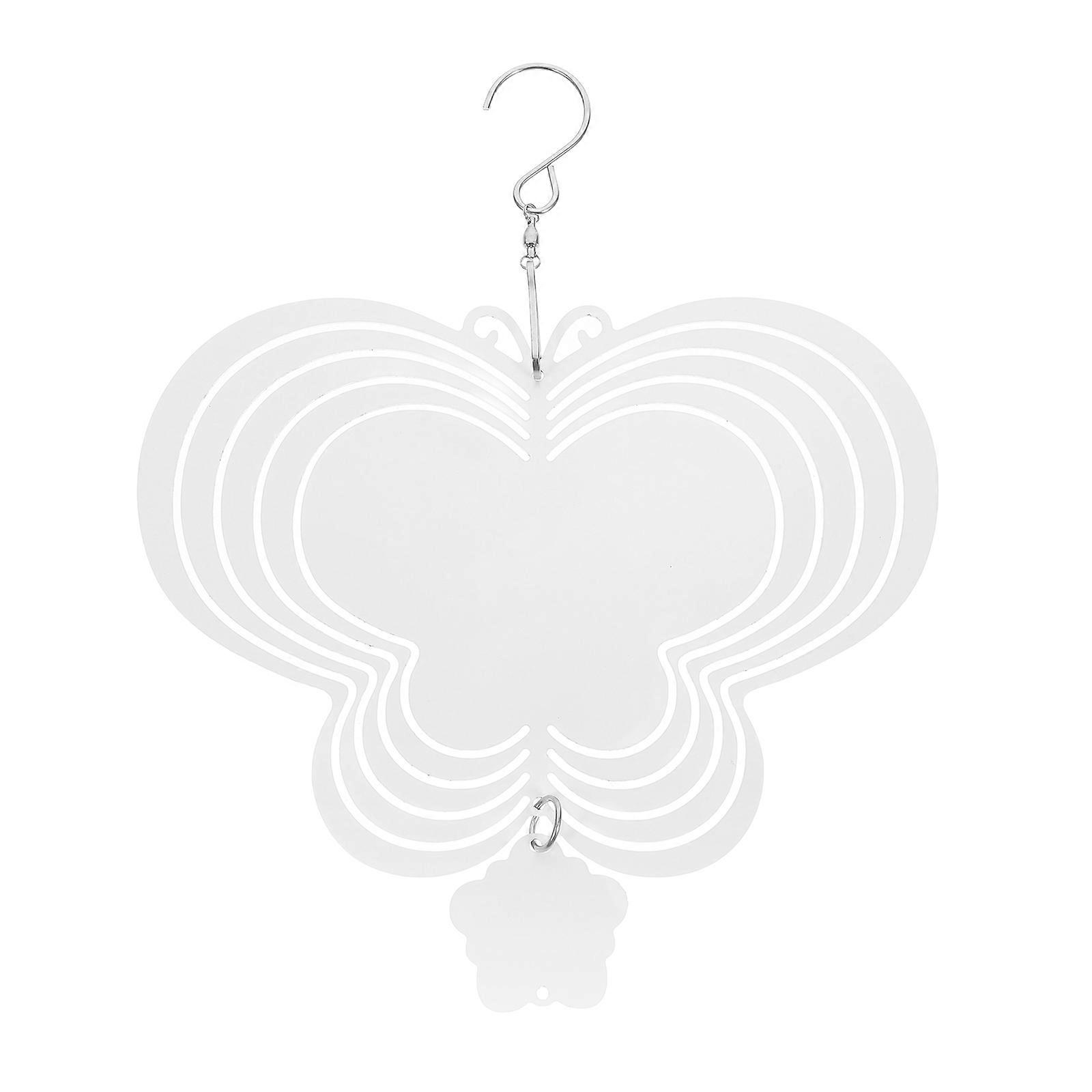 Decorative Wind Spinners Blanks For Garden Decoration And Homeowners With DIY Sublimation Capability In White Color 1Set