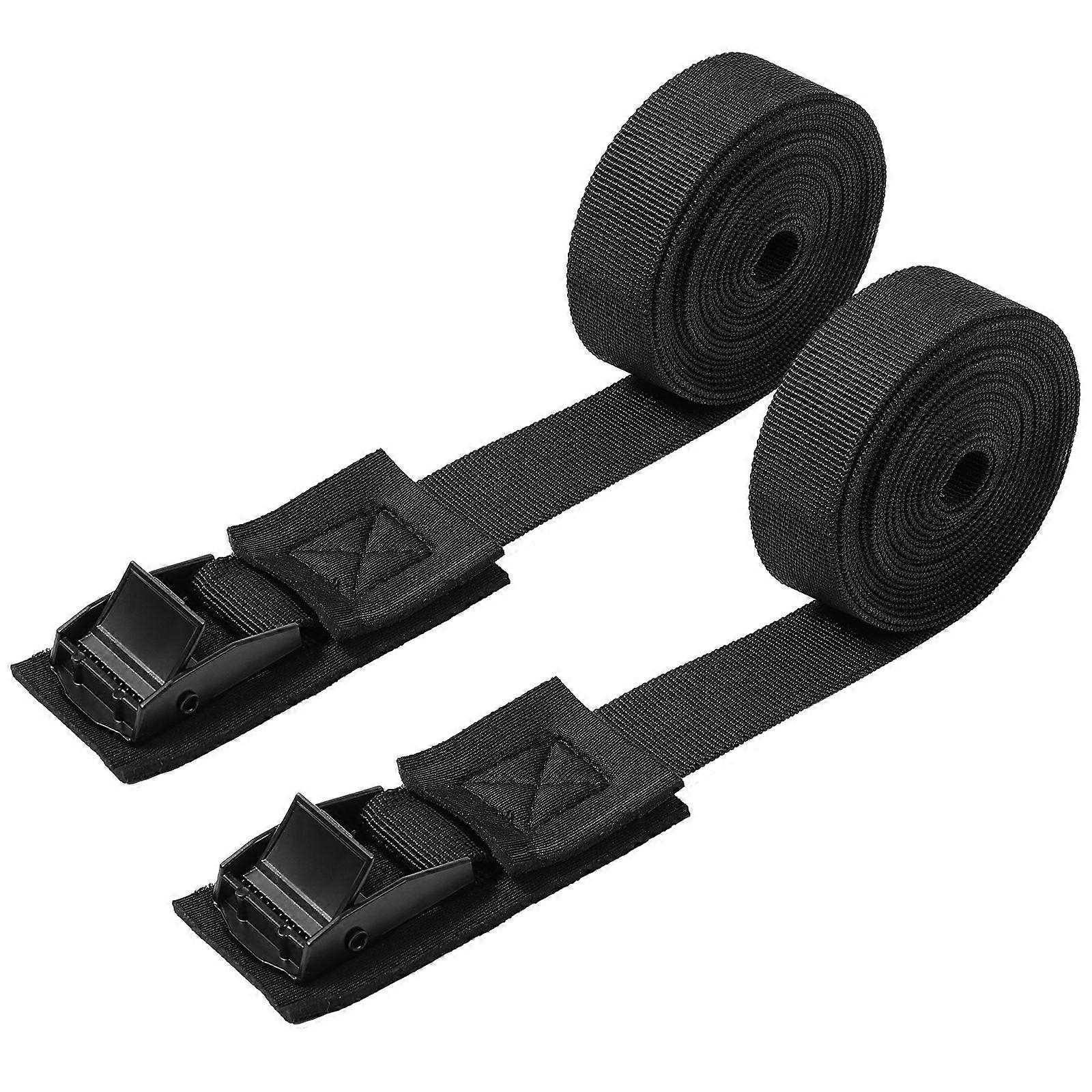 Surfboard Straps For Roof Rack 2Pack Anti-Slip Tie Down Straps Designed For Motorcyclists Black Color