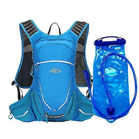 18L Outdoor Cycling Backpack with Hydration Bladder - Blue