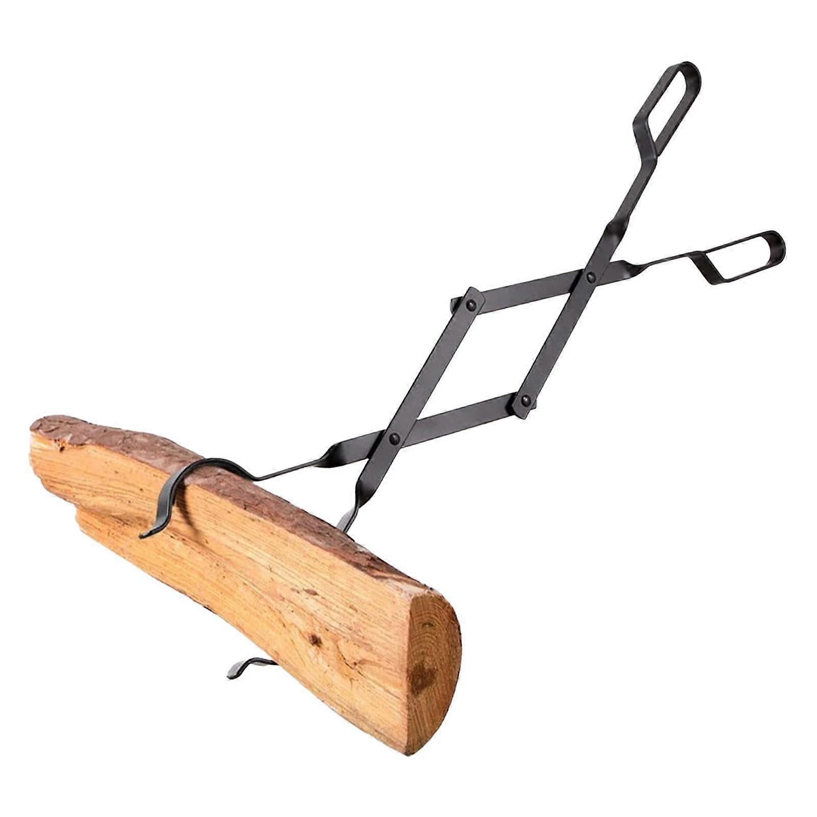 Heavyduty fire tongs, log grabber tongs, firewood tongs for indoor and outdoor use, fireplace tongs, camping tongs, rustresistant, for campfires