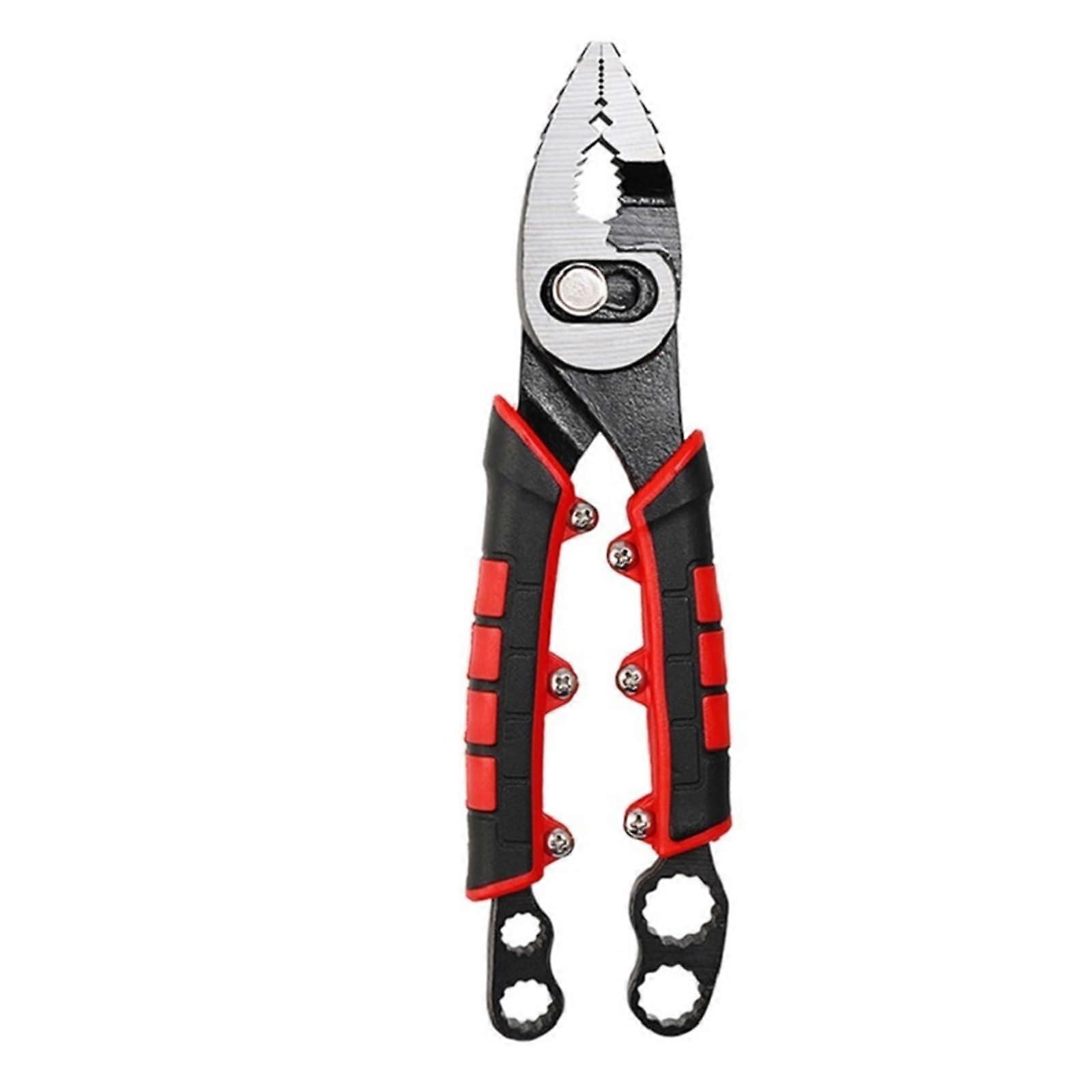 Rhaiyan 8Inch Multifunctional TPR NonSlip Handle TwoSpeed Slip Joint Pliers Home Hand Tools.