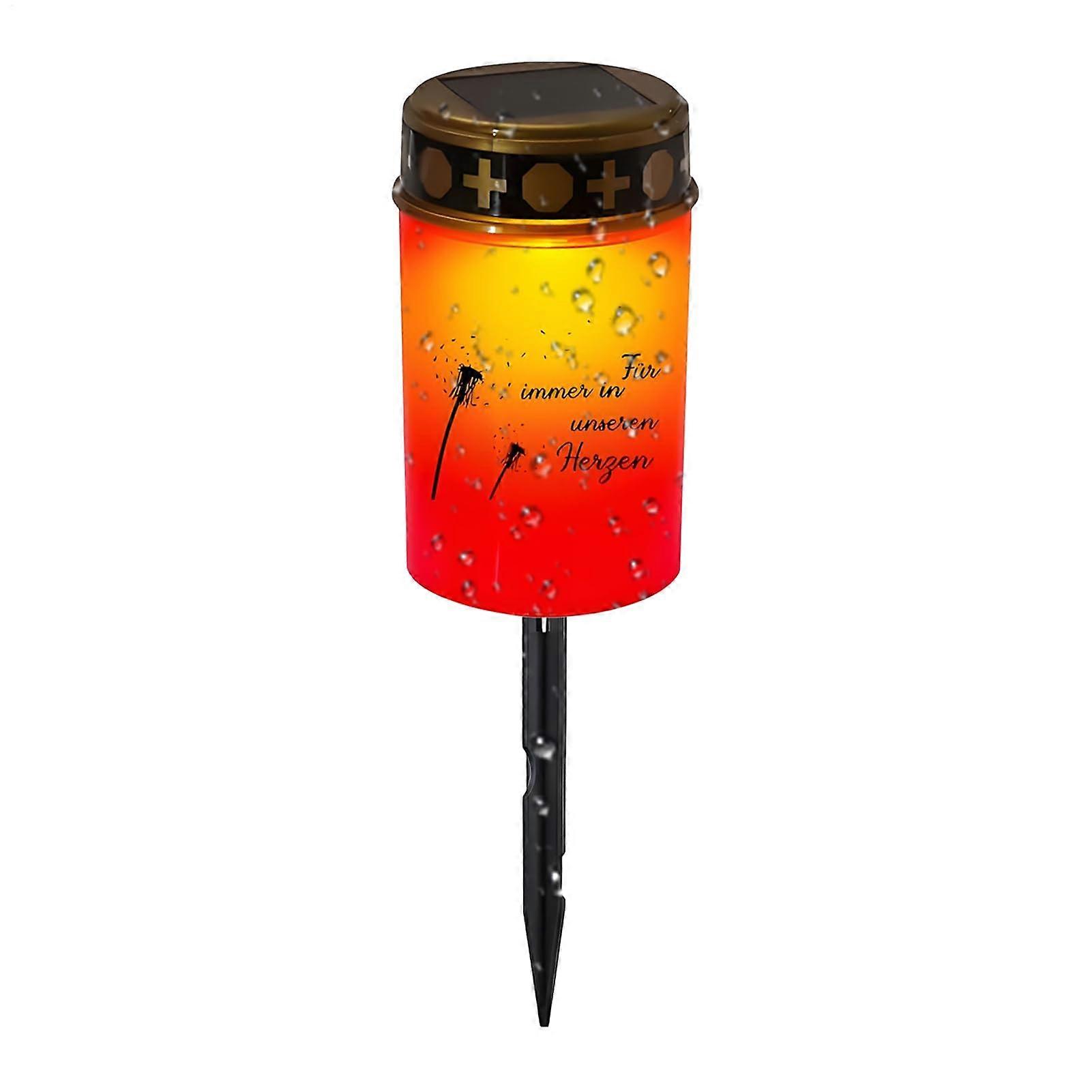 LED grave lights Decorative tea light lantern for gravesite, pathway, backyard