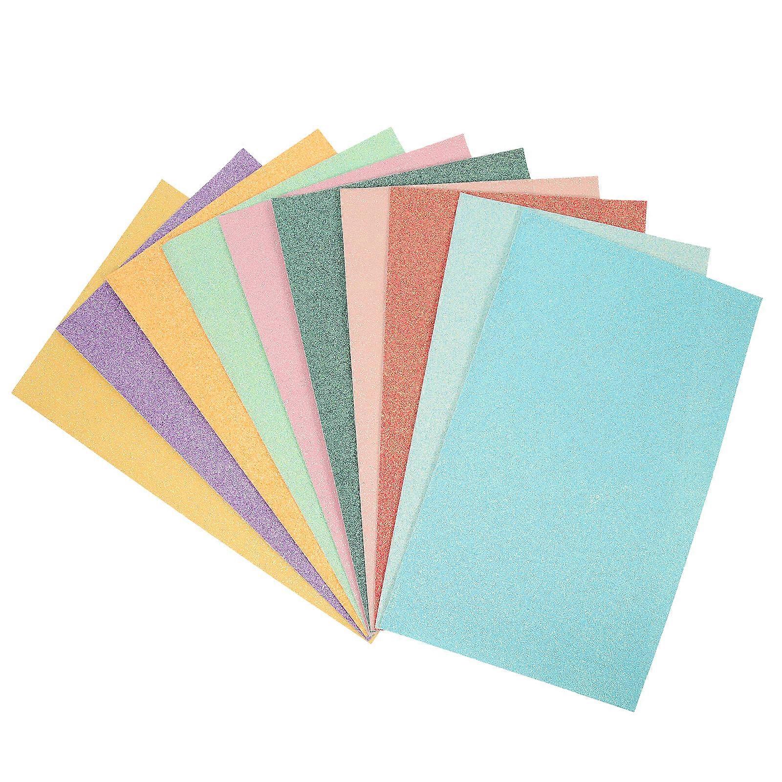 PU Sheets for DIY Bow Material Sewing Fabric 10Pcs Set